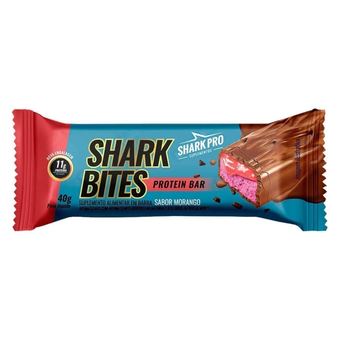 Barra Proteína Shark Bites - Frutilla