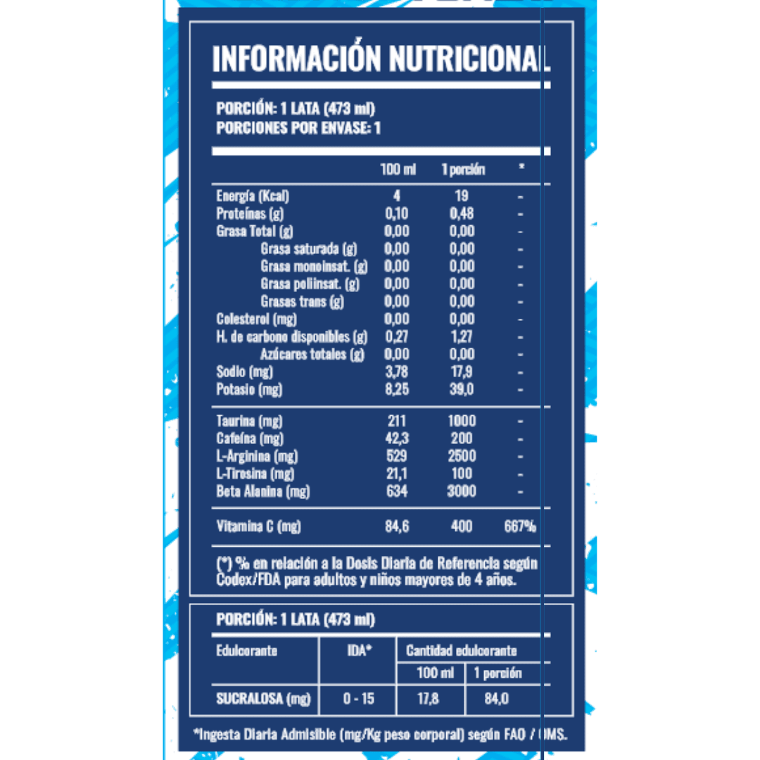 Bebida Strong Energy Turbo Strongest - Flavor Shock - Imagen 3